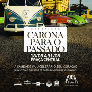 Praiamar Shopping recebe exposição de carros antigos