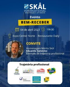 Skål Internacional realizará evento Bem-Receber na WTM LA com homenagem a Eduardo Sanovicz