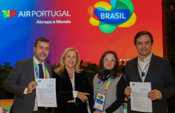 Embratur assina acordo com a TAP, que anuncia número recorde de voos para o Brasil