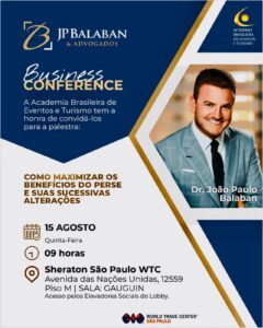 Advogado tributarista e empresarial fará palestra na Academia Brasileira de Eventos e Turismo