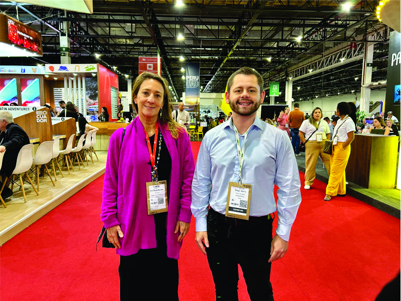 Diego Sierra e Ana Paula Mestieri, da Agência Guanabara, destacam comunicação estratégica durante a WTM Latin America