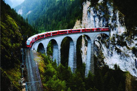 Cinco motivos para explorar a Suíça de trem