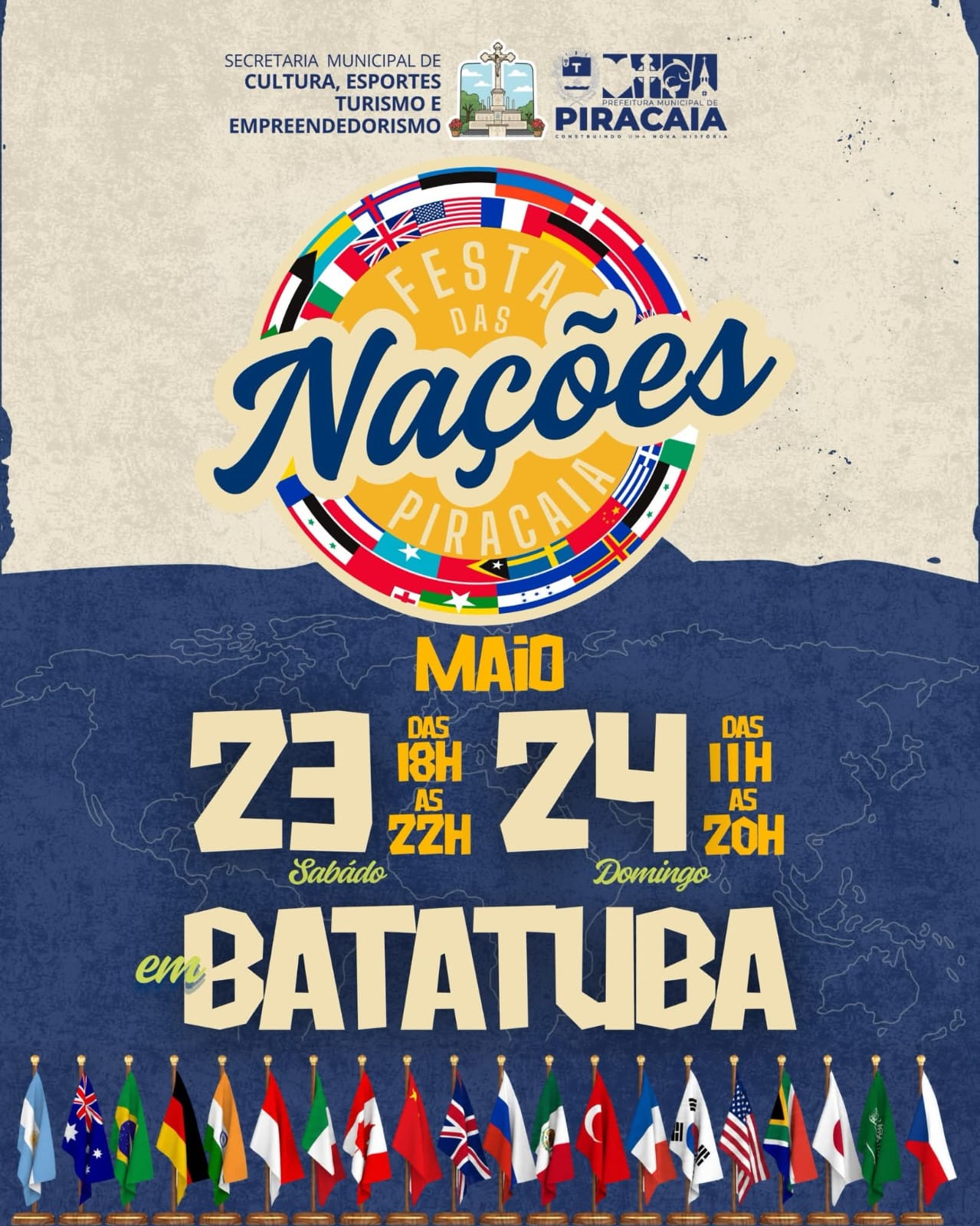 Festa das Nações animará Piracaia nos dias 23 e 24 de maio