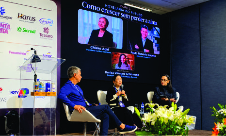 Chieko Aoki, presidente da Blue Tree Hotels, defende a tecnologia como aliada das relações humanas no setor hoteleiro
