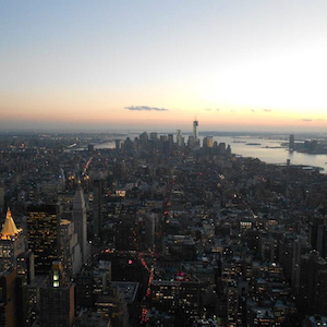 Como é Nova York vista do alto